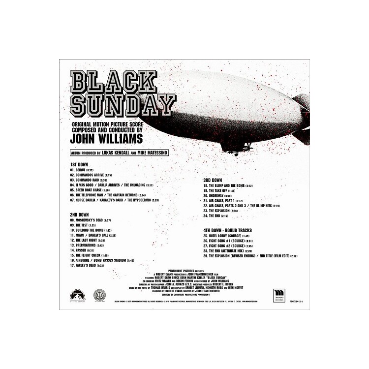 SOUNDTRACK - Black Sunday - Original Motion Picture Soundtrack (Vinyl)