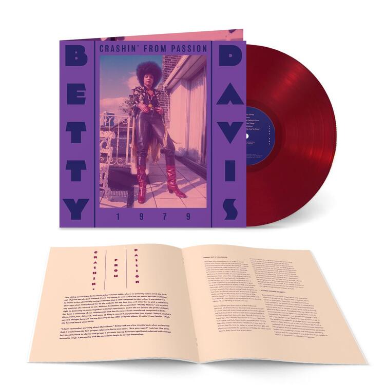 BETTY DAVIS - Crashin' From Passion (Transparent Red Vinyl)