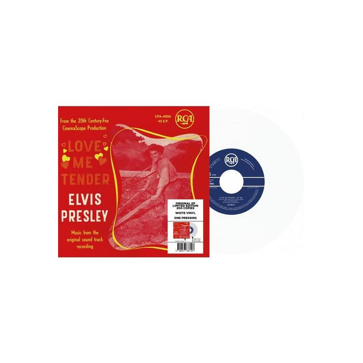 PRESLEY - Ep Etranger No.14 - Love Me Tender (Belgium) (White 7”)