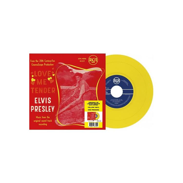 PRESLEY - Ep Etranger No.14 - Love Me Tender (Belgium) (Yellow 7”)