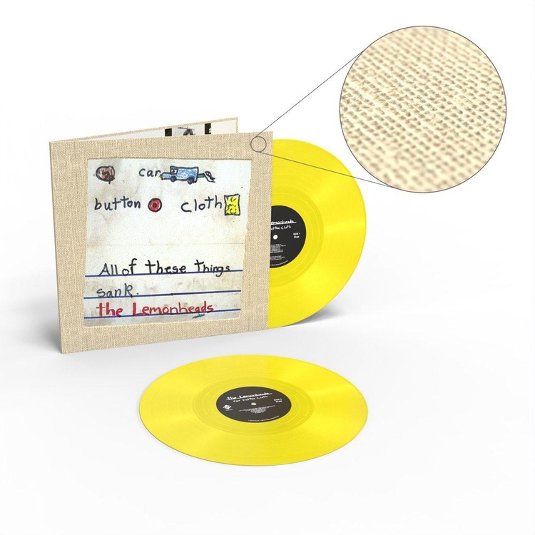 THE LEMONHEADS - Car Button Cloth (Deluxe Expanded 'clothbound' Edition - Yellow Vinyl)