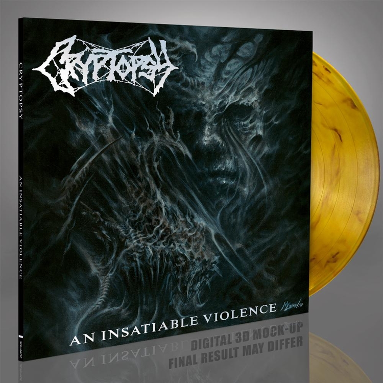 CRYPTOPSY - An Insatiable Violence (Transparent Yellow/black Marbled Vinyl)
