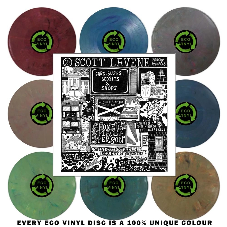SCOTT LAVENE - Cars, Buses, Bedsits And Shops (Limited Eco Coloured Vinyl)