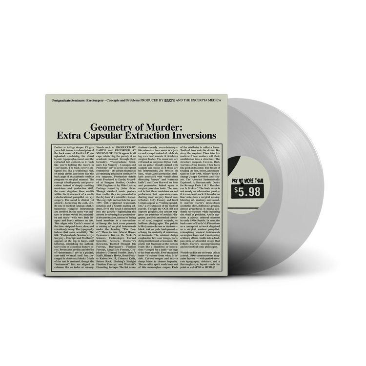 EARTH X BLACK NOI$E - Geometry Of Murder: Extra Capsular Extraction Inversions (Limited Crystal Clear Vinyl)