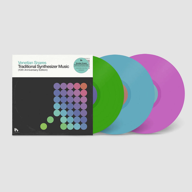 VENETIAN SNARES - Traditional Synthesizer Music (Indie Exclusive 10th Anniversary Edition Green, Blue & Pink Coloured Vinyl Vinyl)