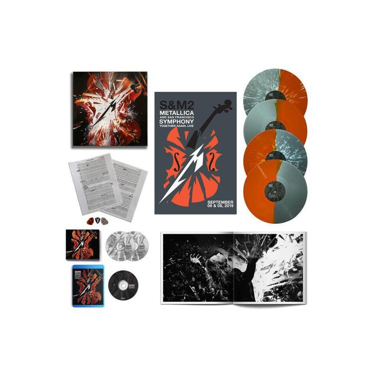 METALLICA - S&m2: Deluxe Edition Box (Coloured Vinyl + Exclusive Photobook, Sheet Music, Five Guitar Picks, Poster)