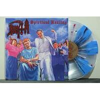 DEATH - Spiritual Healing (Custom Pinwheel With Splatter)