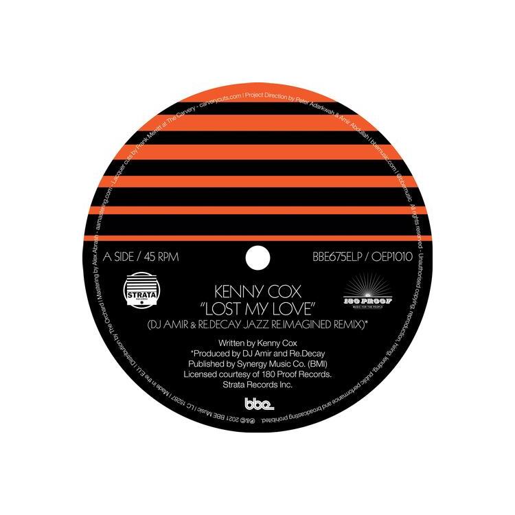 KENNY COX - Lost My Love ((Dj Amir & Re.Decay Jazz Re.Imagined Remix)) (Black Vinyl Edition)