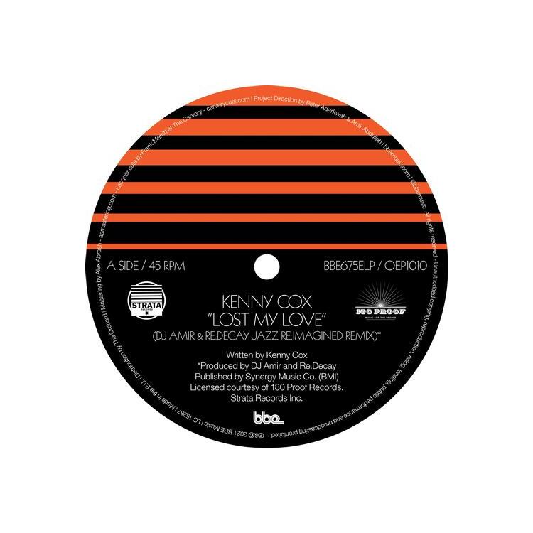 KENNY COX - Lost My Love ((Dj Amir & Re.Decay Jazz Re.Imagined Remix)) (Black Vinyl Edition)