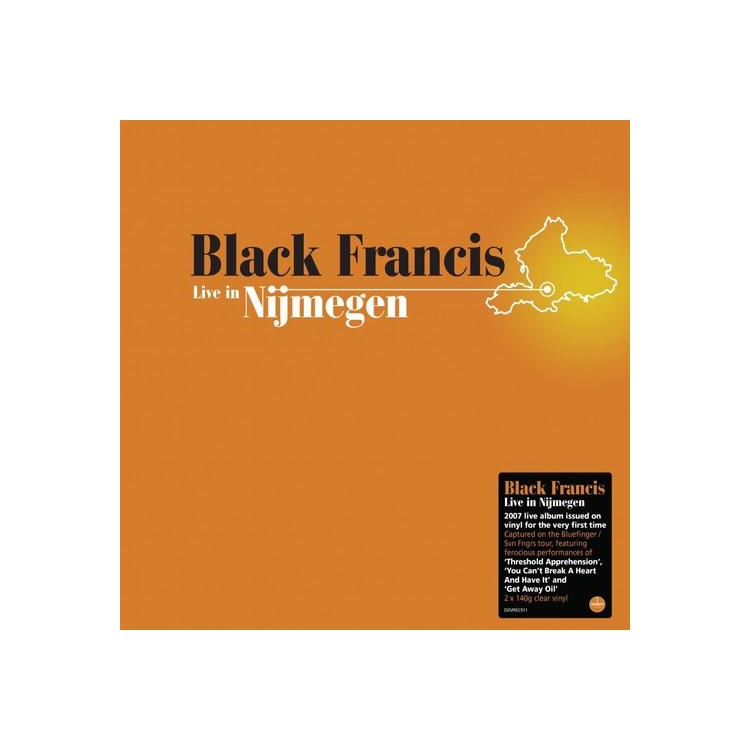 BLACK FRANCIS - Live In Nijmegen (140g Clear Vinyl)