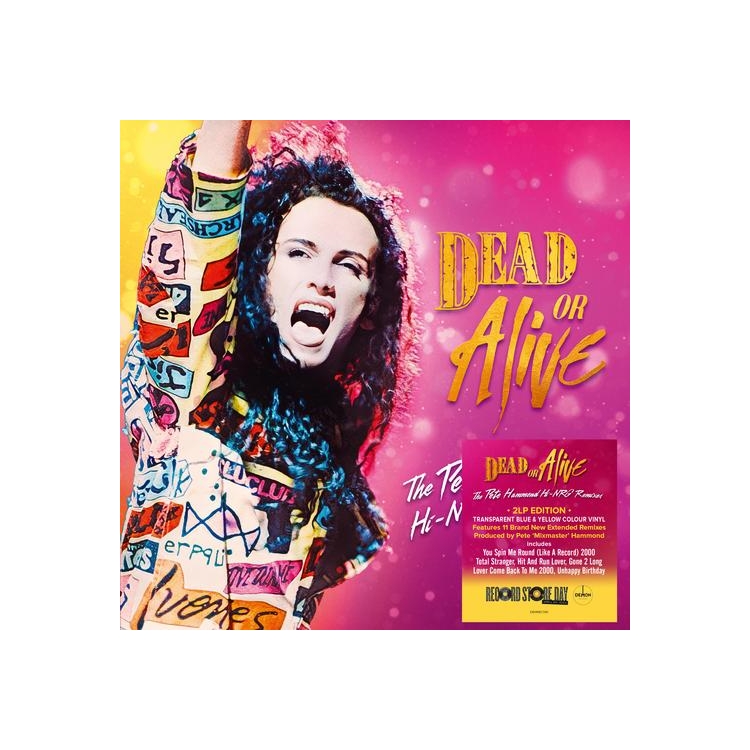 DEAD OR ALIVE - The Pete Hammond Hi-nrg Remixes (140g Transparent Blue & Yellow Vinyl)(Rsd 2024)