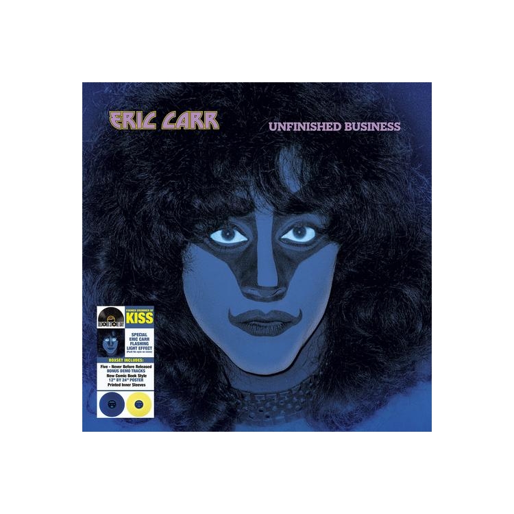 ERIC CARR - Unfinished Business (Limited Blue & Pink Double Vinyl… With Light Effect)