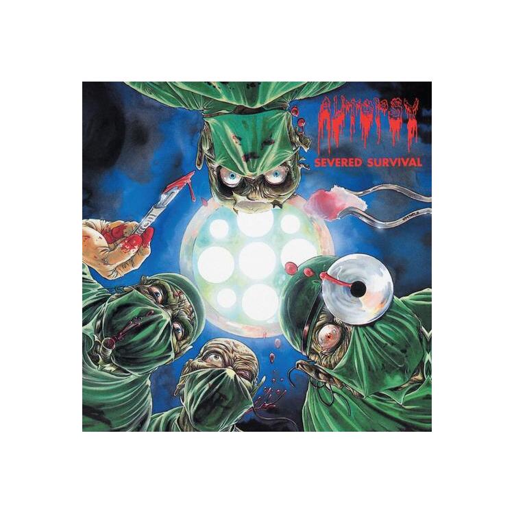 AUTOPSY - Severed Survival (35th Anniversary Edition Red/black Marbled Vinyl) - Green Cover