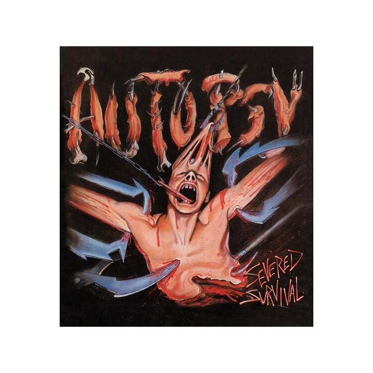 AUTOPSY - Severed Survival (35th Anniversary Edition Red/black Marbled Vinyl) - Red Cover