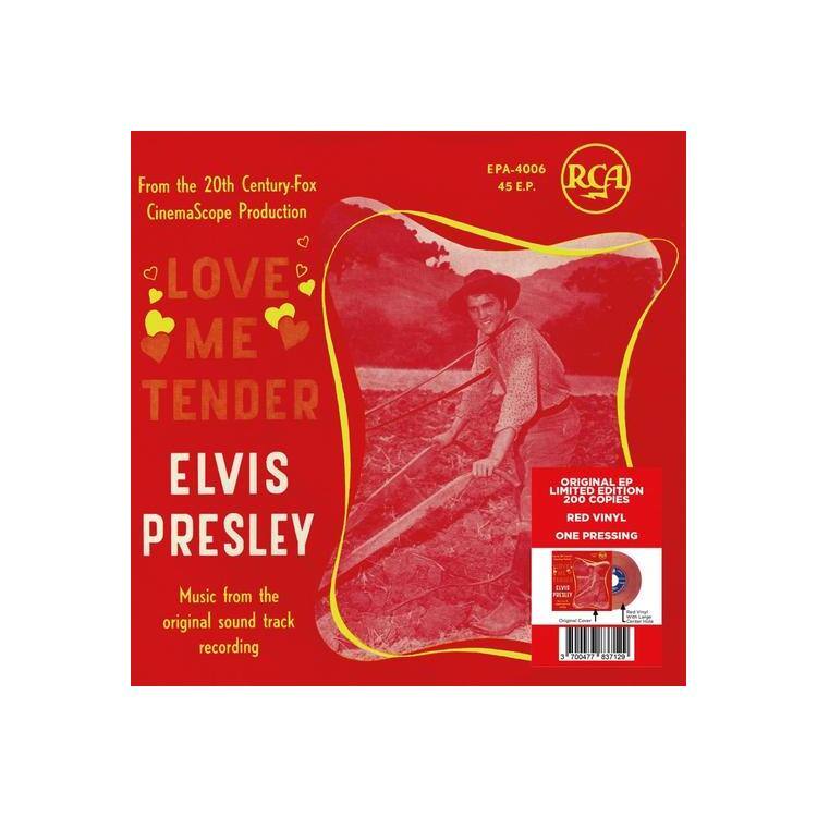 PRESLEY - Ep Etranger No.14 - Love Me Tender (Belgium) (Red 7”)