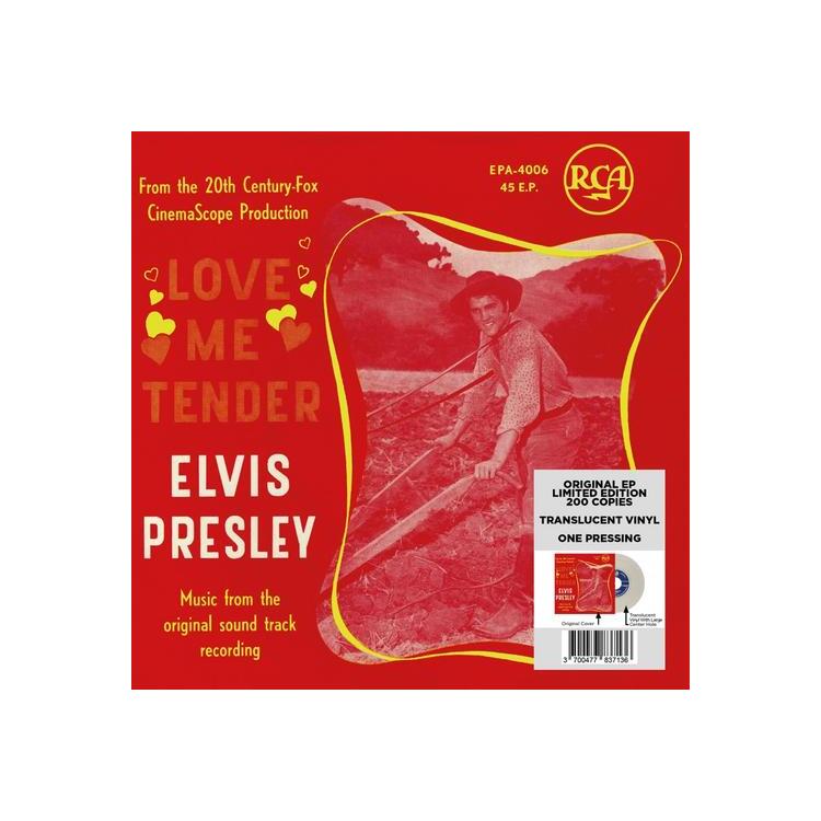 PRESLEY - Ep Etranger No.14 - Love Me Tender (Belgium) (Translucent 7”)