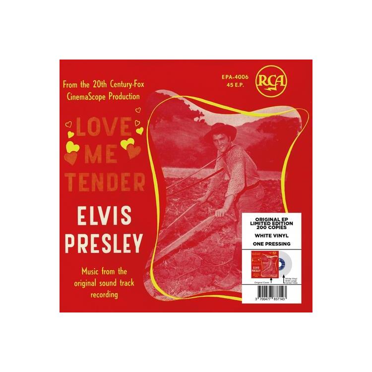 PRESLEY - Ep Etranger No.14 - Love Me Tender (Belgium) (White 7”)