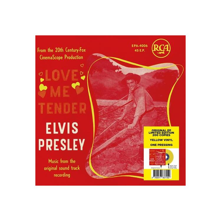 PRESLEY - Ep Etranger No.14 - Love Me Tender (Belgium) (Yellow 7”)