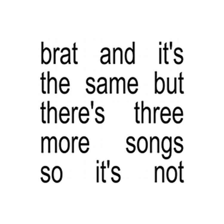 CHARLI XCX - Brat And It's The Same But There's Three More Songs So It's Not (White Vinyl)