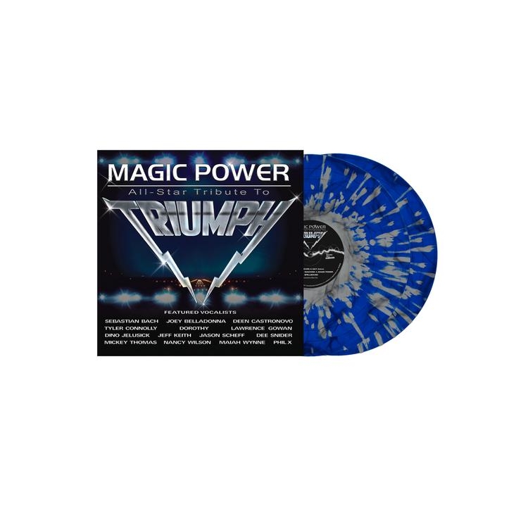 VARIOUS ARTISTS - Magic Power: All Star Tribute To Triumph (Dark Blue And White Splatter)