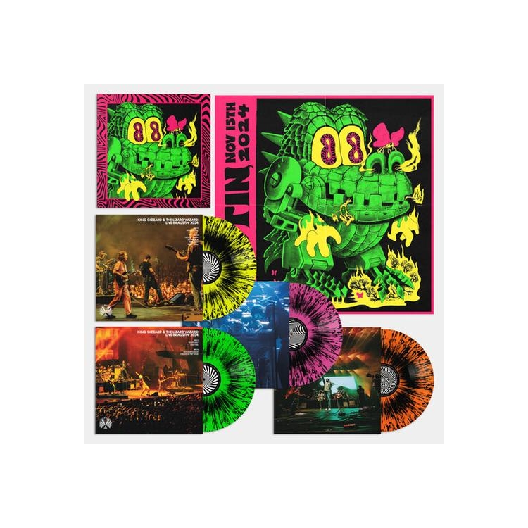 KING GIZZARD & THE LIZARD WIZARD - King Gizzard Live In Austin '24 [4lp] (Neon Splatter Vinyl Box Set)