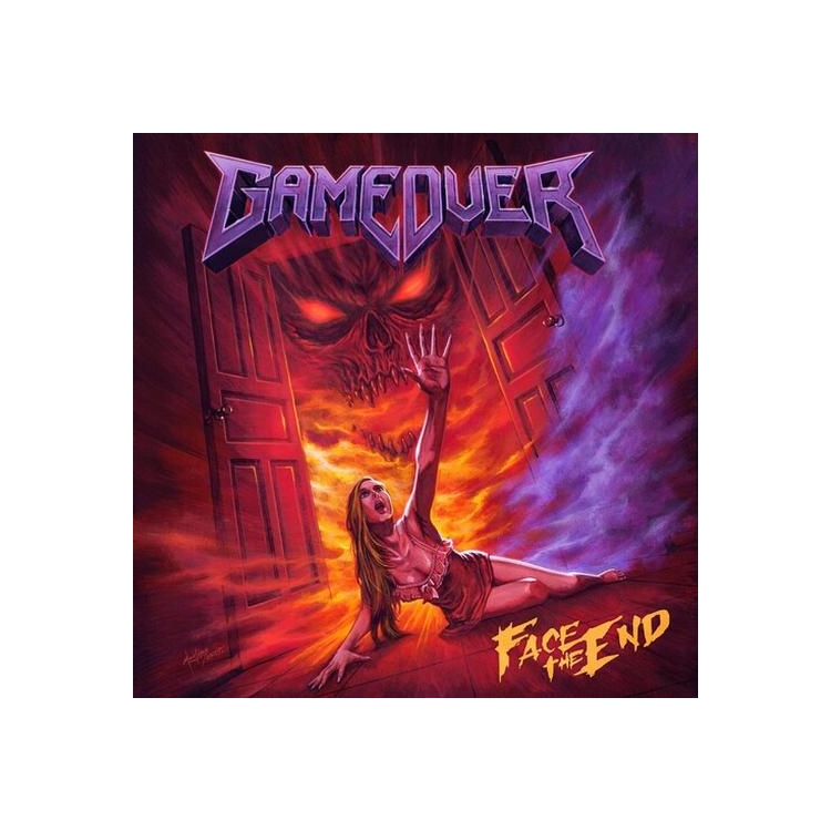 GAME OVER - Face The End (Marbled Red Vinyl)