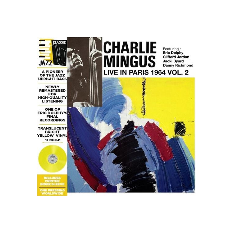CHARLIE MINGUS - Live In Paris 1964 Vol. 2 - Translucent Yellow