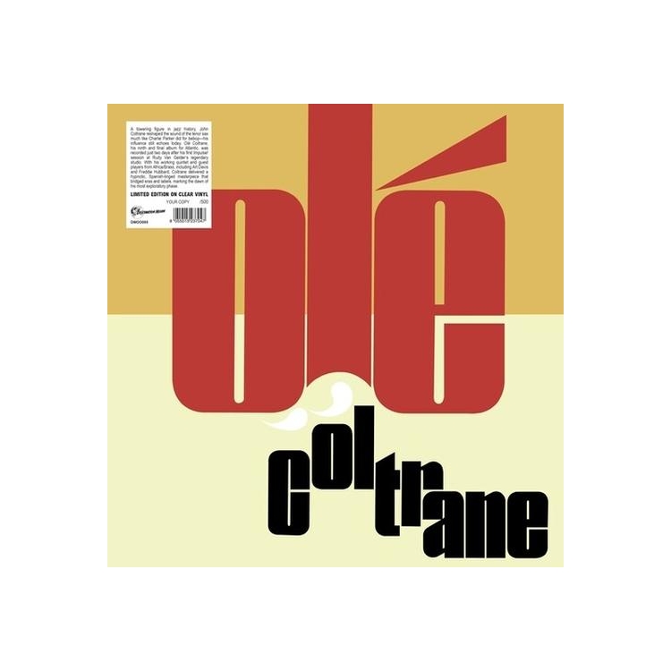 JOHN COLTRANE - Ole Coltrane (Clear Vinyl)