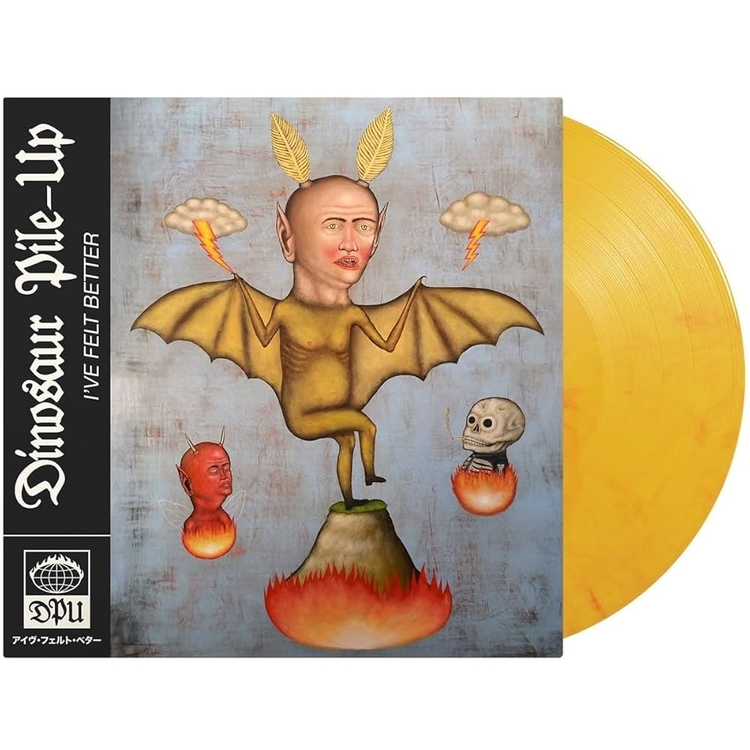 DINOSAUR PILE-UP - I've Felt Better - Yellow Flame Marble