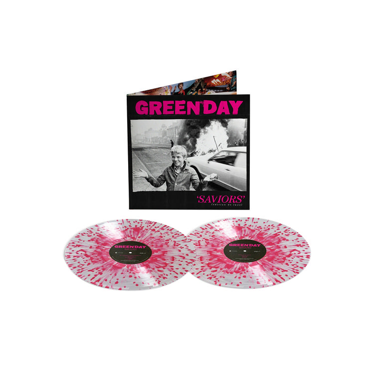GREEN DAY - Saviors(Deluxe Edition) (Clear/hot Pink Splatter Vinyl) (Indies)