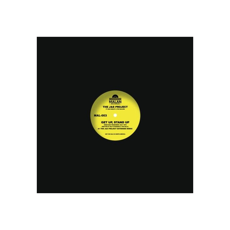 J&E PROJECT FT. BOB MARLEY & THE WAILERS - Get Up. Stand Up (Yellow Vinyl)