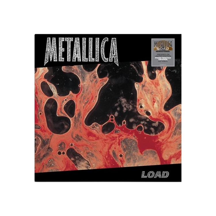 METALLICA - Load - 2025 Remaster (Limited Transparent Orange & Black Splatter Coloured Vinyl)