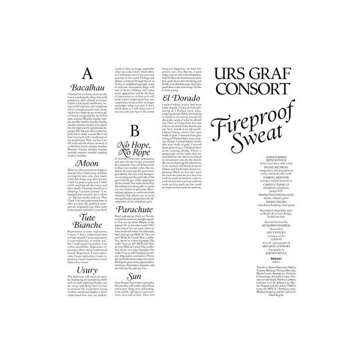 URS GRAF CONSORT - Fireproof Sweat (Vinyl)