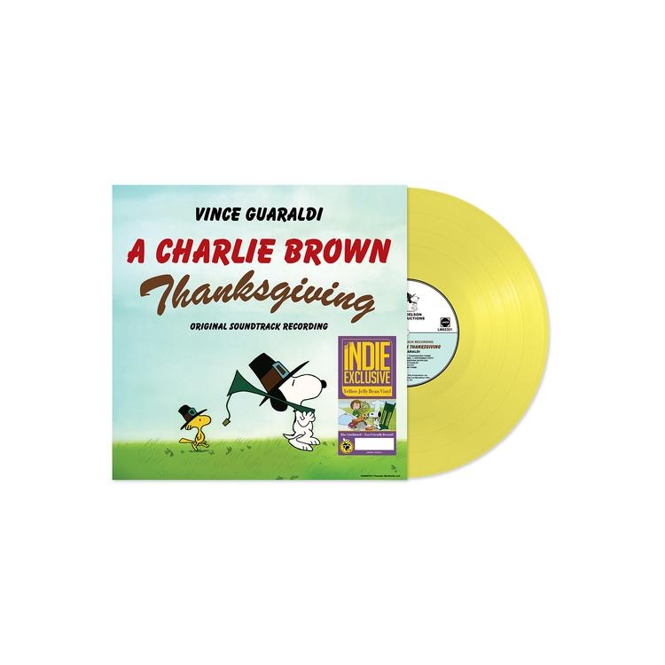 VINCE GUARALDI - A Charlie Brown Thanksgiving (Limited Yellow Jelly Bean Coloured Vinyl)