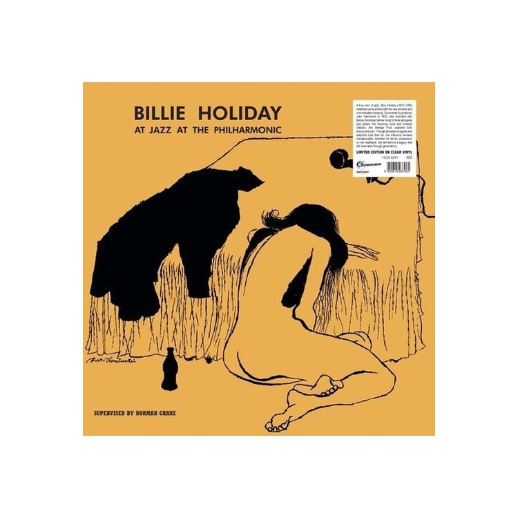 BILLIE HOLIDAY - Jazz At The Philharmonic (Numbered Edition) (Clear Vinyl)