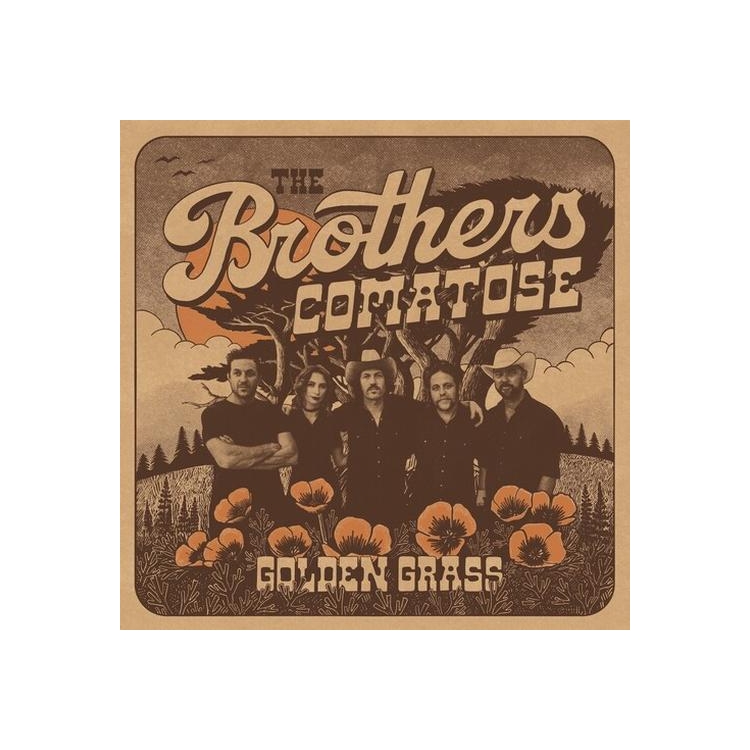 BROTHERS COMATOSE - Golden Grass - Splattered Orange & Blue