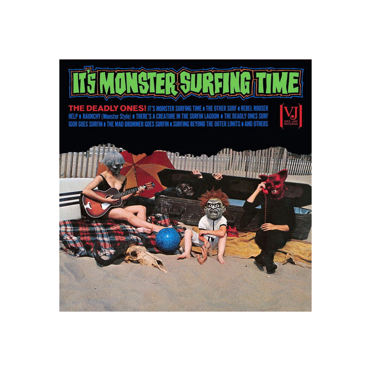 THE DEADLY ONES - It's Monster Surfing Time (All-analog, Limited Bloody Pumpkin Vinyl Edition)