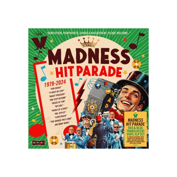 MADNESS - Hit Parade: 1979 - 2024 (Limited Red & Blue Translucent Coloured Vinyl)