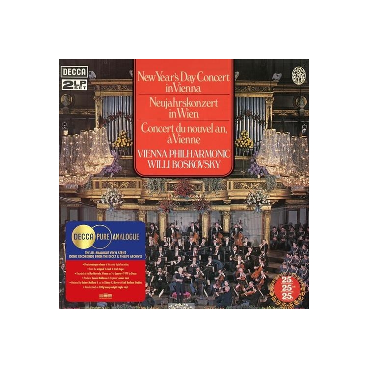 WIENER PHILHARMONIKER - New Year's Day Concert Vienna (Decca Pure Analogue
