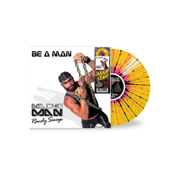 MACHO MAN RANDY SAVAGE - Be A Man - Yellow/black/pink)