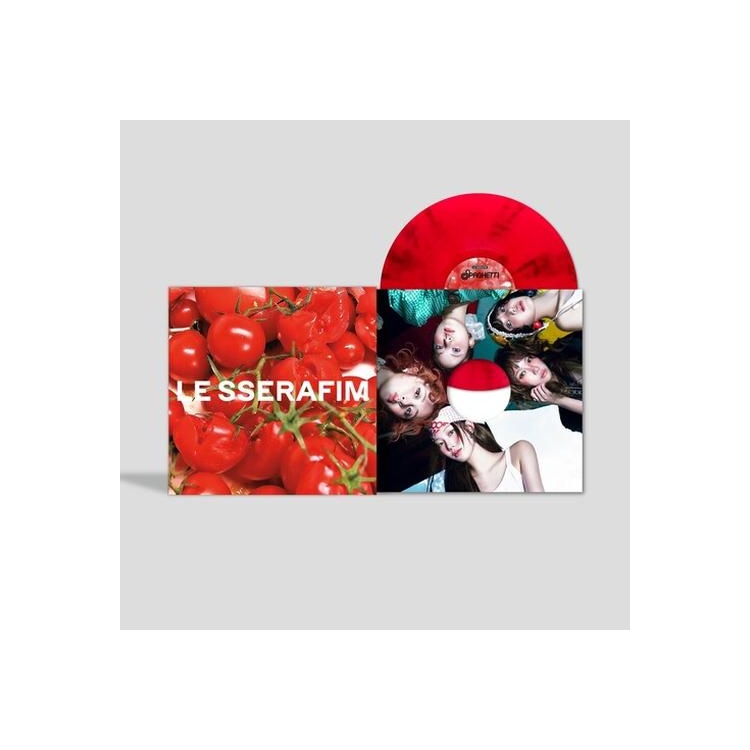 LE SSERAFIM - 1st Single Album 'spaghetti' [12'] (U.S. Exclusive, Tomato Red Vinyl, 3 Stickers, Photocard Set, Lyric Insert