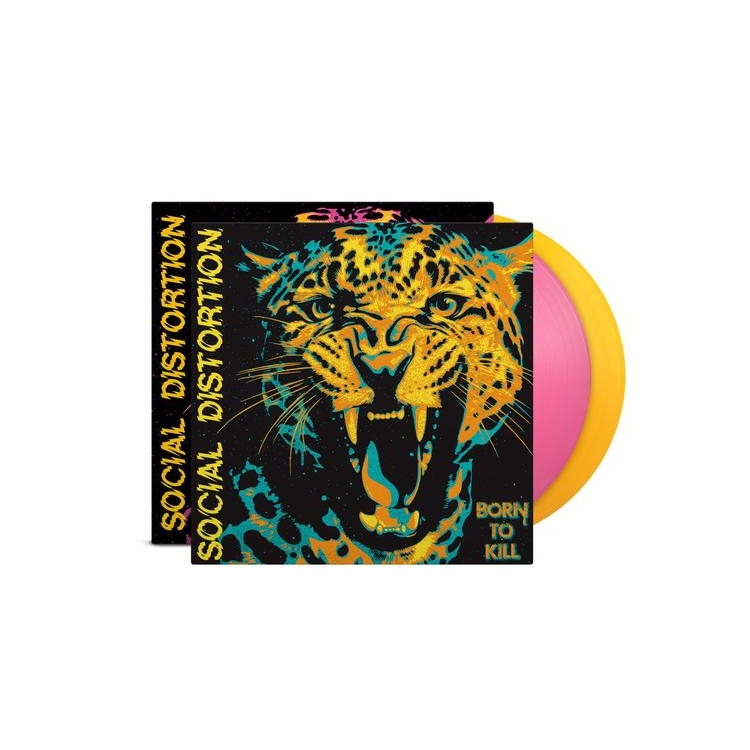SOCIAL DISTORTION - Born To Kill (Indie Exclusive Pink & Yellow Vinyl W/ Alternative Art Print)